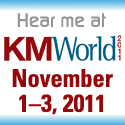 Hear me at KMWorld